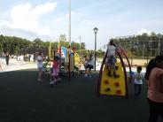 Children on play structure
