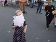 National Night Out girl with cotton candy