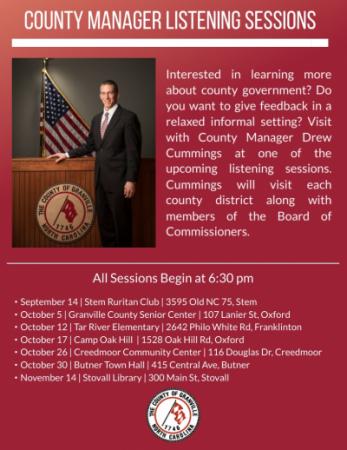 County Manager Listening Sessions 2023