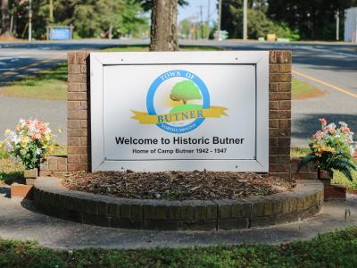 Welcome to Butner Sign 