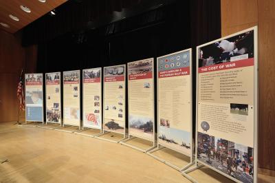 Picture of Gulf War Exhibit with 8 Informational Panels 
