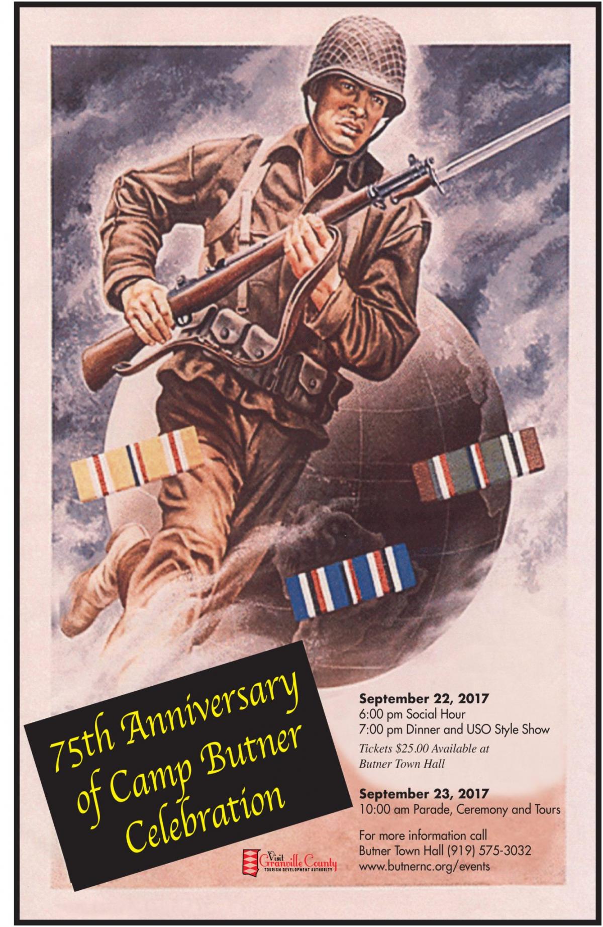 75th Anniversary of Camp Butner flyer