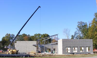 Construction of Town Hall