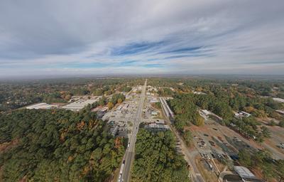 Central Avenue from Drone 